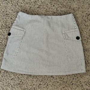 Nordstrom BP Striped‎ Mini Skirt with Front Slit Woman's Small